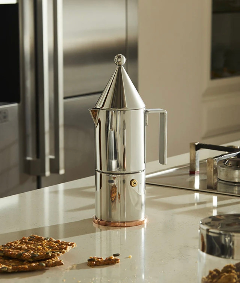 Alessi “La Conica” Caffettiera espresso 3 tazze