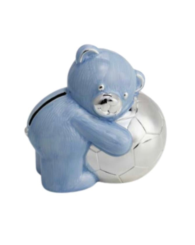 Fantin Argenti salvadanaio orsetto azzurro