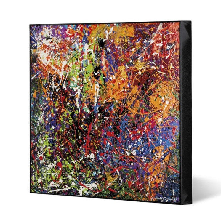 Egan Quadro "NON E' POLLOCK ROSSO" 50X50