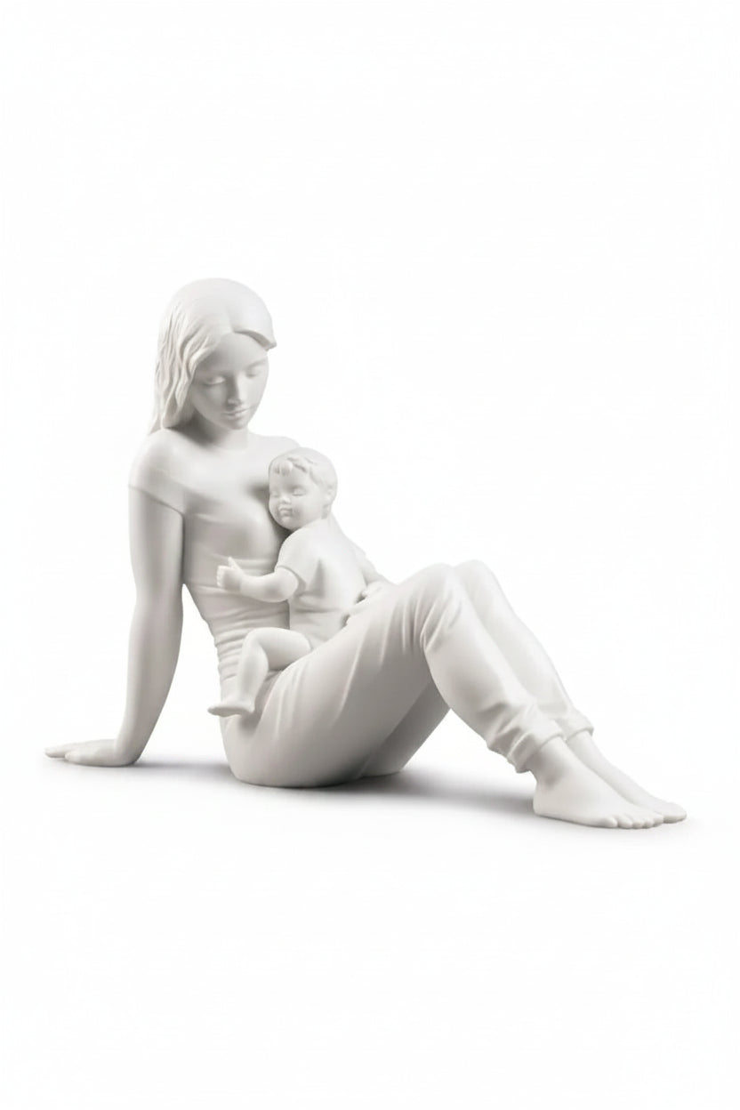 LLADRÓ "L'amore di una madre" bianco opaco
