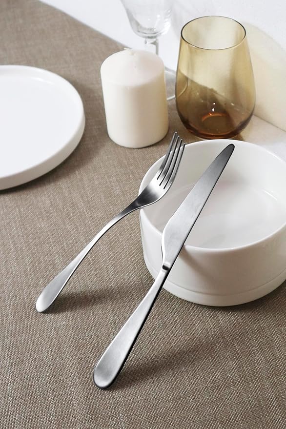 Pintinox "Drop" Acciaio Satinato set 24 posate in acciaio inox nickel free