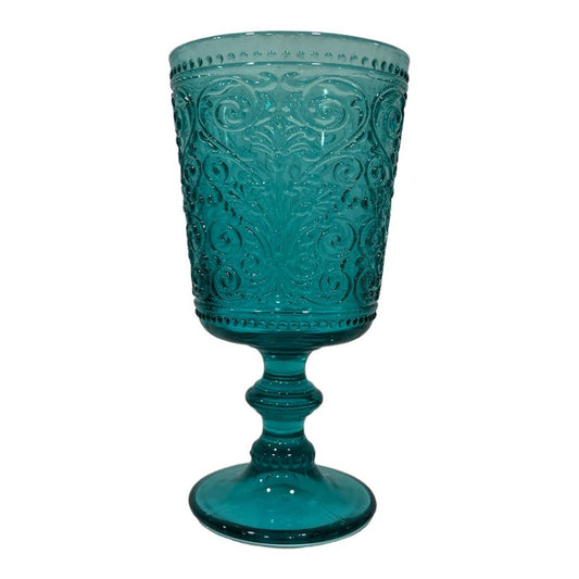 Galbiati "Acanto" set 6 calici vino 280 ml turchese