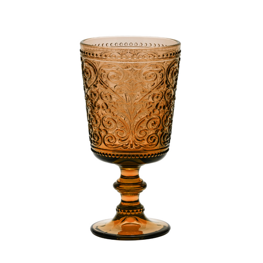 Galbiati "Acanto" set 6 calici vino 280 ml ambra
