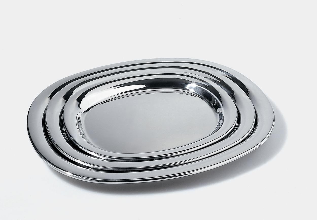 Alessi piatto da portata in acciaio inossidabile 18/10, lucido, 36 cm