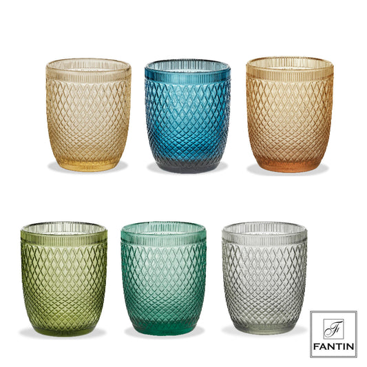 Fantin Argenti - Set 6 bicchieri acqua colorati 380 ml