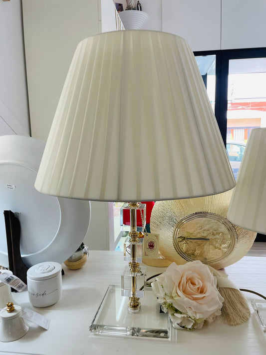 Il Mondo di Isabel Tris lampade in cristallo cubo oro ( 1 Lampada grande + 2 piccole)