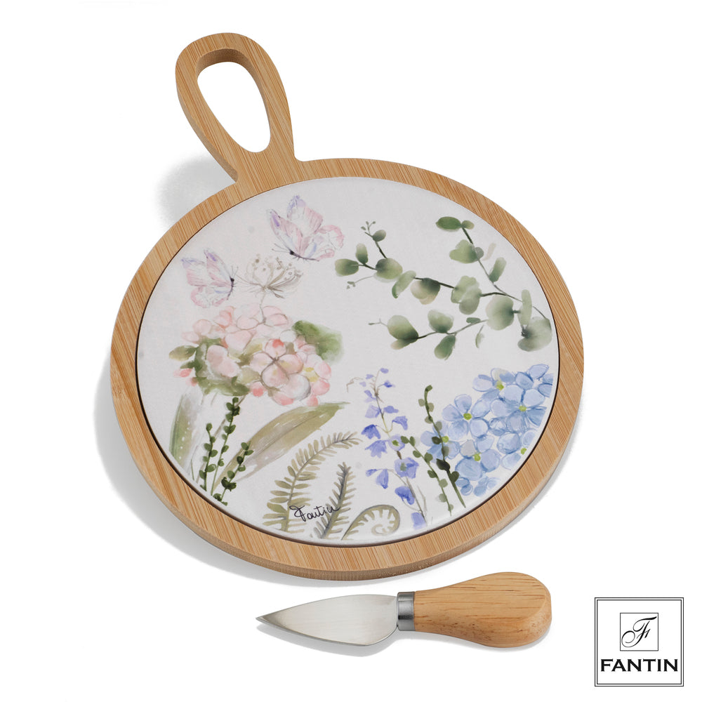Fantin Argenti "Ortensia" set tagliere piccolo