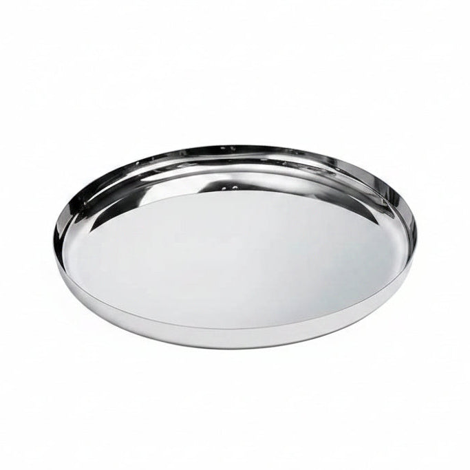 Alessi - JM14/35 L - vassoio rotondo in acciaio inossidabile 18/10 lucido.