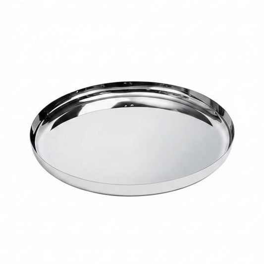 Alessi - JM14/35 L - vassoio rotondo in acciaio inossidabile 18/10 lucido.