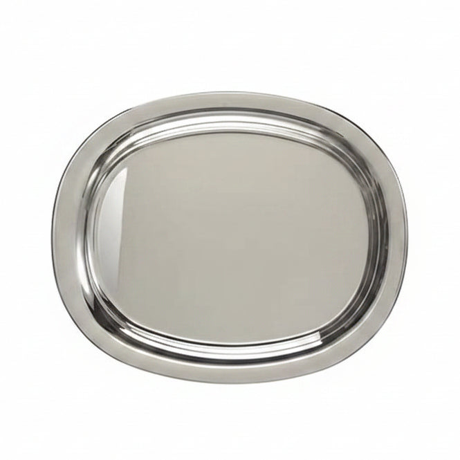 Alessi piatto da portata in acciaio inossidabile 18/10, lucido, 36 cm