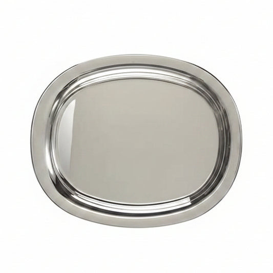 Alessi piatto da portata in acciaio inossidabile 18/10, lucido, 36 cm