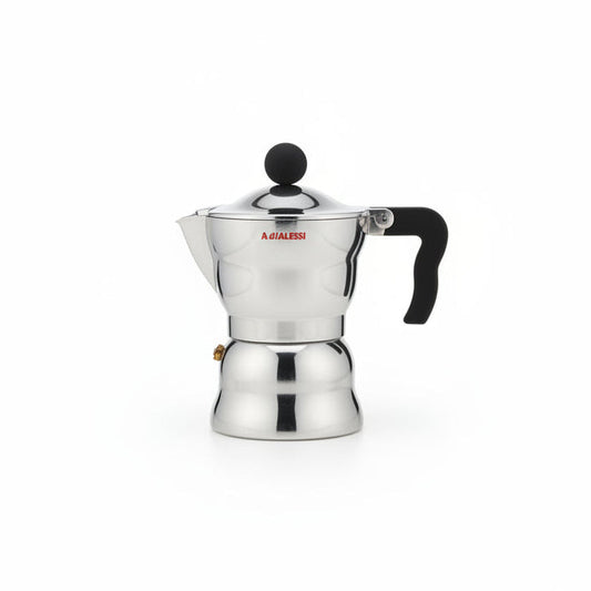 Alessi "Moka" AAM33/1 caffettiera espresso di design in fusione di alluminio, 1 tazze