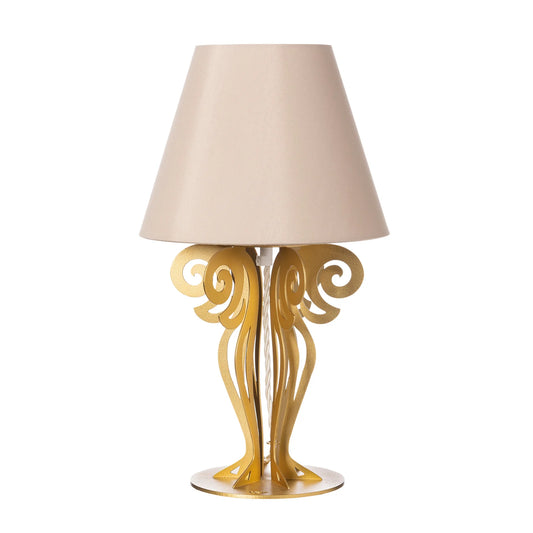 Arti e Mestieri Piccola lampada da tavolo con paralume Circeo
