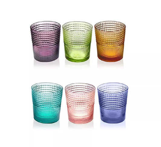 IVV "Speedy" set 6 bicchieri acqua 28cl colori assortiti