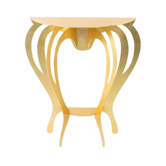 Arti e Mestieri Piccola consolle di design Ballerina Oro