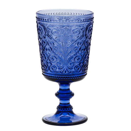 Galbiati "Acanto" set 6 calici vino 280 ml blu