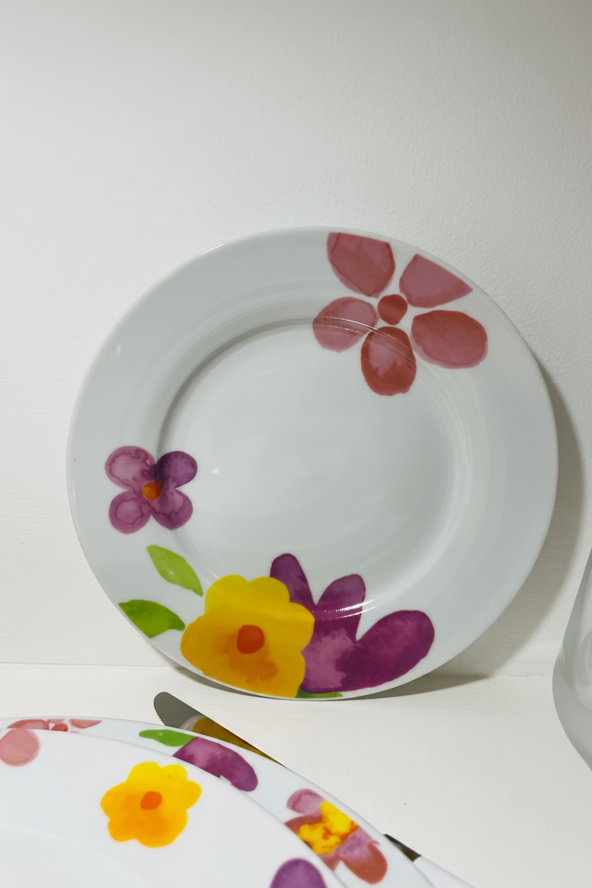 Evviva "Fiori" servizio tavola 18 pezzi in porcellana
