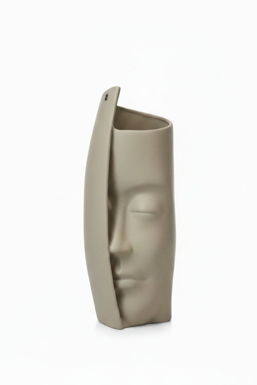 Fantin Argenti vaso "Volto" tortora grande