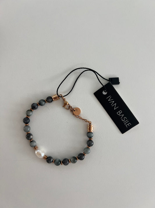 Ivan Basile “Labradorite e Perla” bracciale