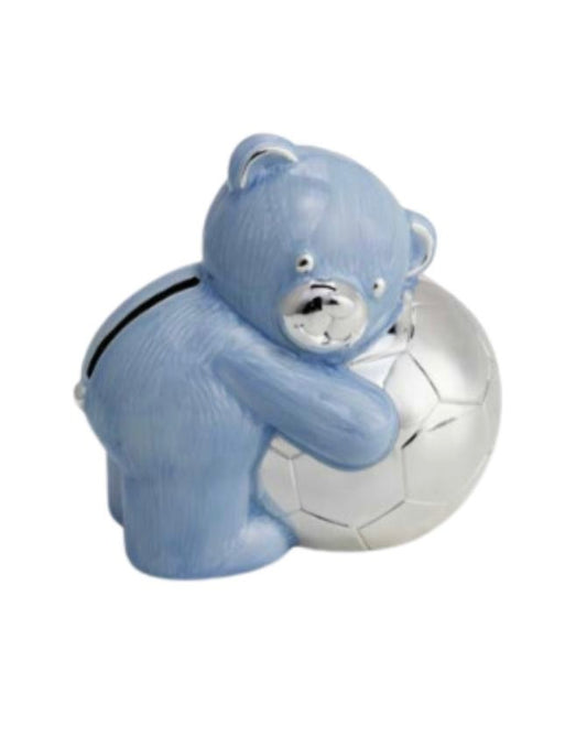 Fantin Argenti salvadanaio orsetto azzurro