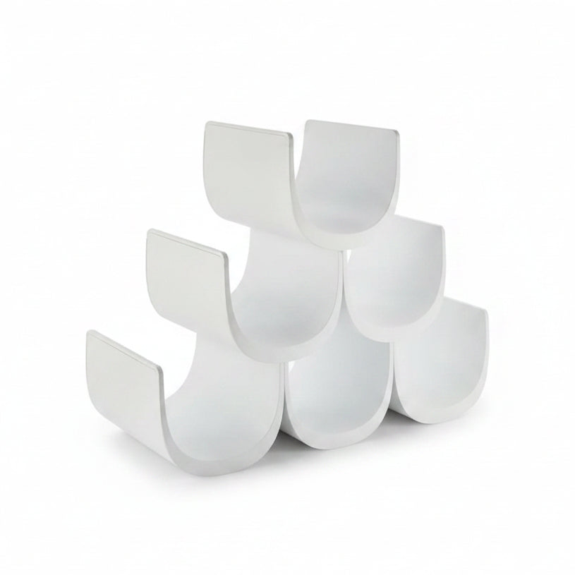 Alessi "Noè" portabottiglie di design in resina termoplastica, bianco