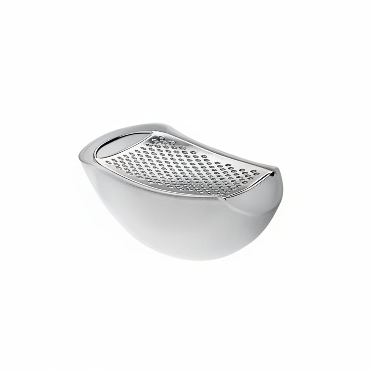 Alessi "Parmenide" grattugia per formaggio in resina termoplastica e acciaio lucido, ghiaccio
