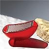Alessi "Parmenide" grattugia per formaggio in resina termoplastica e acciaio lucido, rosso, 2 x 7.5 x 22 cm