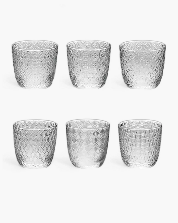 IVV “Sixties” set 6 bicchieri acqua trasparente