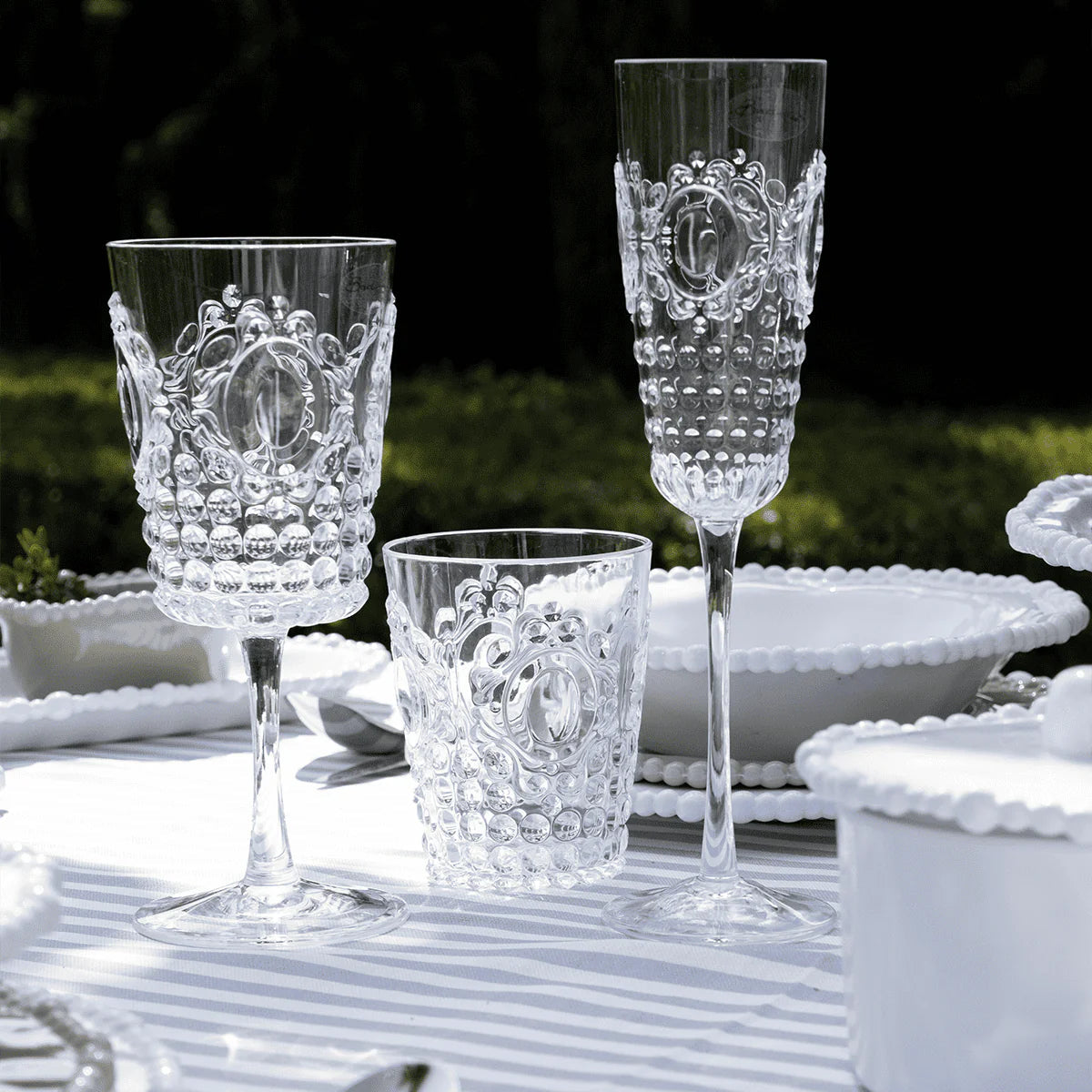 Baci Milano “Baroque & Rock” set 6 bicchieri acqua trasparente