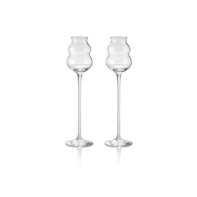 IVV Distillati Set 2 Bicchieri Grappa Acquavite Trasparente 5 cl