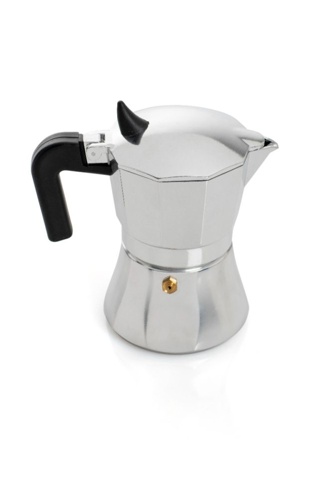 Evviva "Moka" in alluminio 3 tazze adatta ai piani induzione