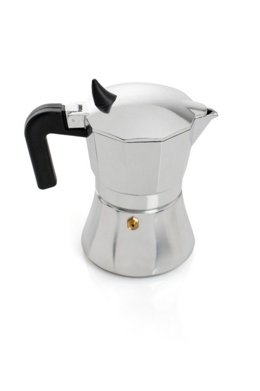 Evviva "Moka" in alluminio 3 tazze adatta ai piani induzione