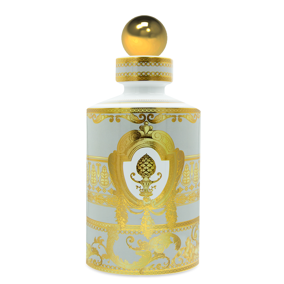 Baci Milano "Minerva" bottiglia con sfera magnum grigio e oro