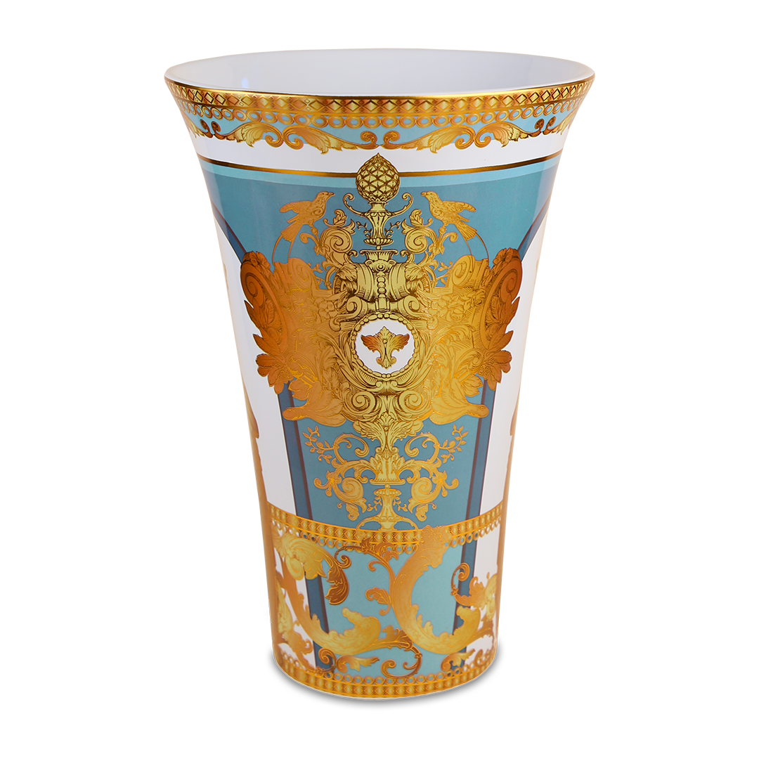 Baci Milano "Minerva" vaso in porcellana tiffany