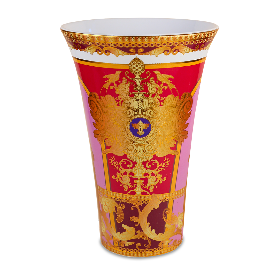 Baci Milano "Minerva" vaso in porcellana rosso