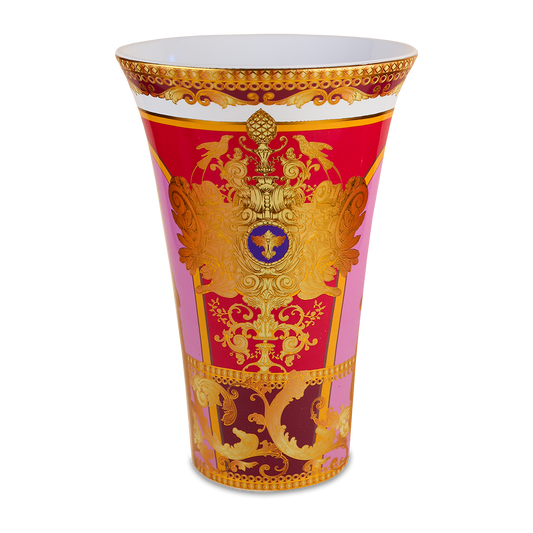 Baci Milano "Minerva" vaso in porcellana rosso
