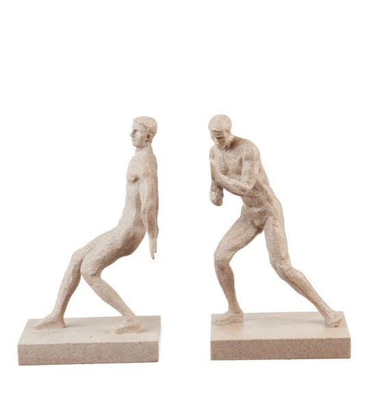 L’Oca Nera fermalibri scultura uomo