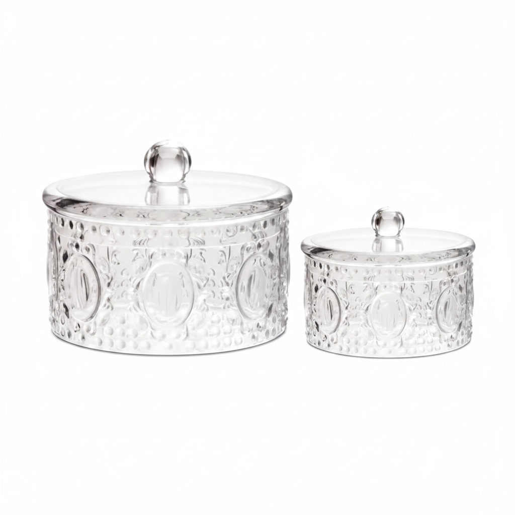 Baci Milano "Baroque & Rock" set porta bonbon + mini porta bonbon trasparente in policarbonato