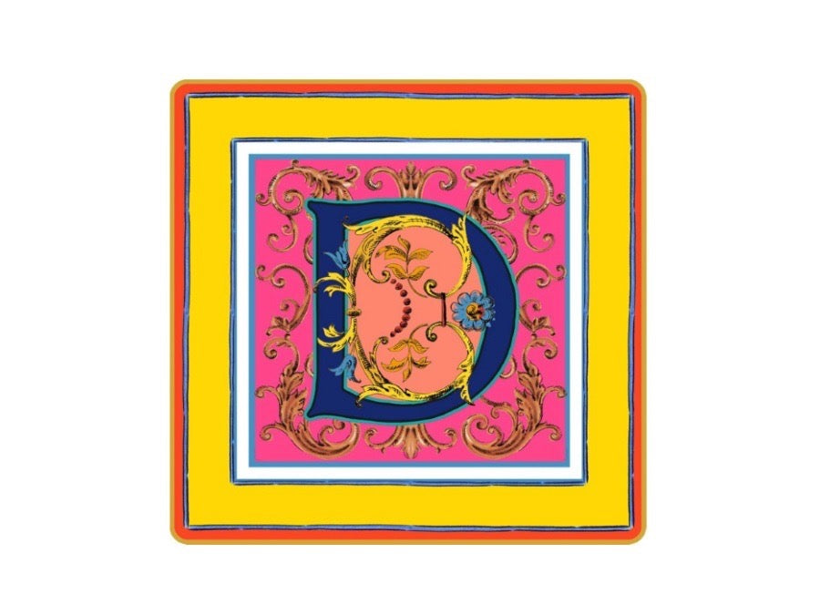 Baci Milano Ortigia - svuotatasche mini 15x15, lettera D