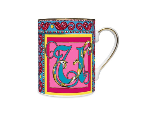 Baci Milano Ortigia - mug in porcellana, lettera U