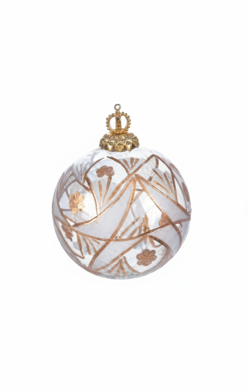 Bruco palla di Natale grande satinata