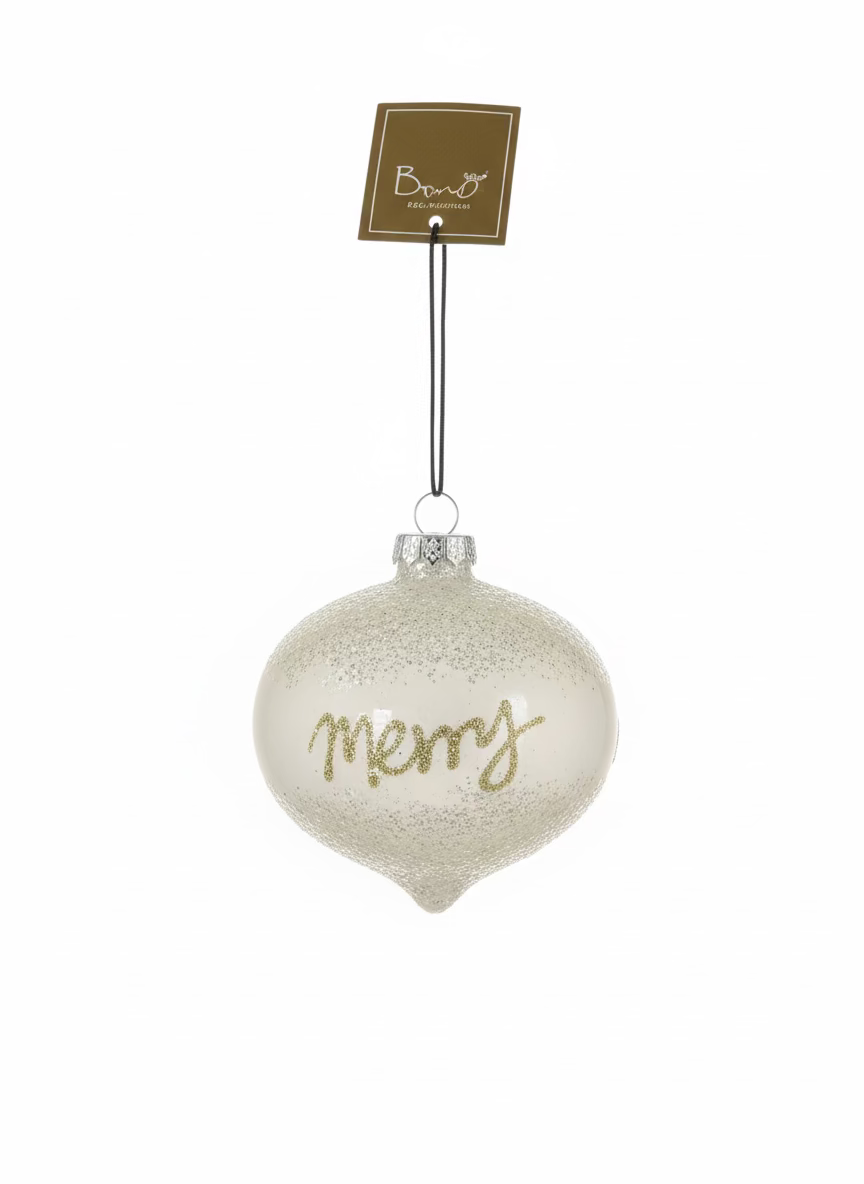 Bruco Sfere in Vetro Merry Christmas