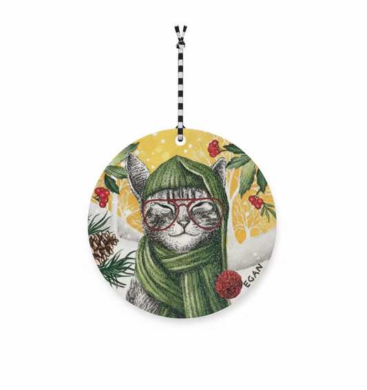 Egan pendaglio gatto con occhiali