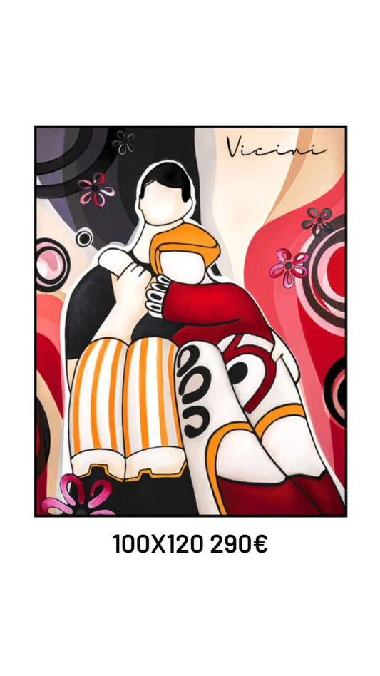 Egan quadro Vicini rosso
