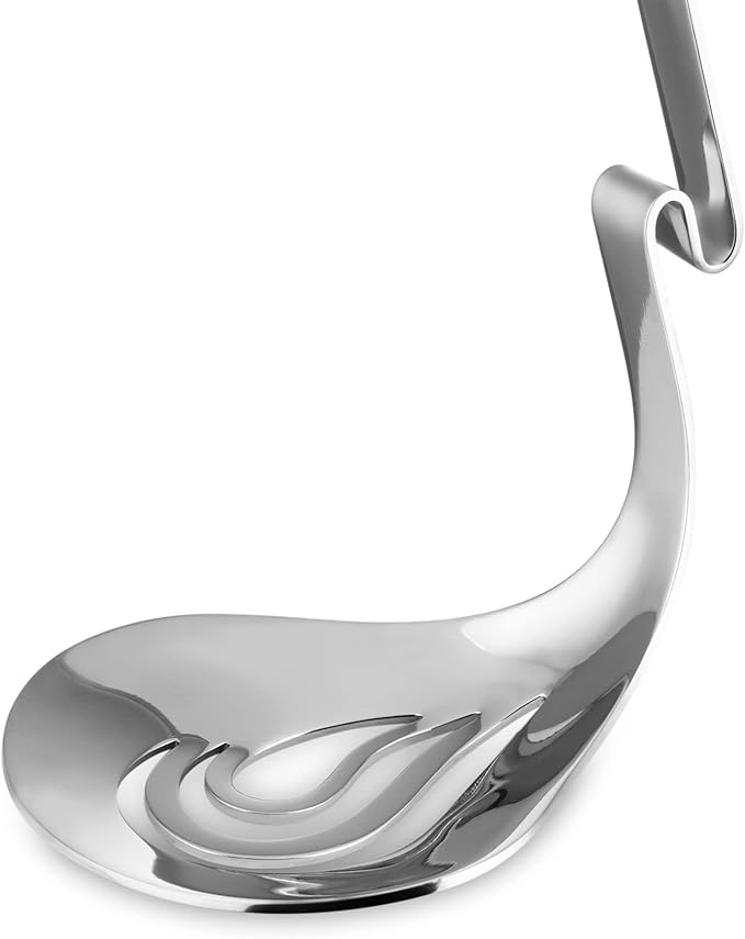 Alessi "Nunziatella" set contenitore e mestolo forato di design per servire le mozzarelle, in resina termoplastica, bianco