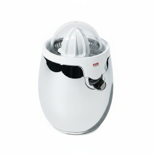 Alessi "Juicer" spremiagrumi elettrico, 60 decibel, acciaio inossidabile, bianco
