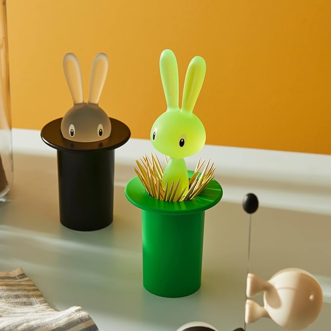 Alessi "Magic Bunny" portastuzzicadenti in resina termoplastica, verde