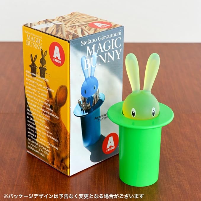Alessi "Magic Bunny" portastuzzicadenti in resina termoplastica, verde