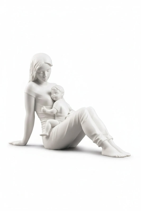 LLADRÓ "L'amore di una madre" bianco opaco