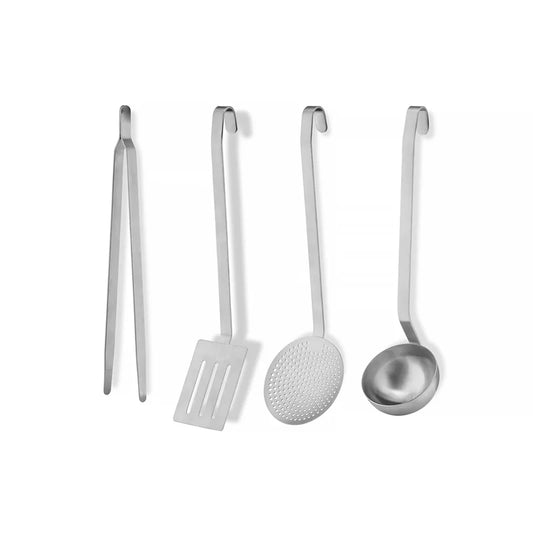 Alessi "Convivio" set 4 mestoli da cucina in acciaio satinato